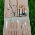 Manicure Kit & Pedicure Set - Rose Gold Nail Care & Grooming Kit | Travel Nail Cutter Set for Men & Women | Stainless Steel Unisex Tools