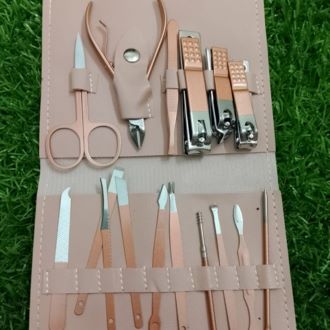 Manicure Kit & Pedicure Set - Rose Gold Nail Care & Grooming Kit | Travel Nail Cutter Set for Men & Women | Stainless Steel Unisex Tools