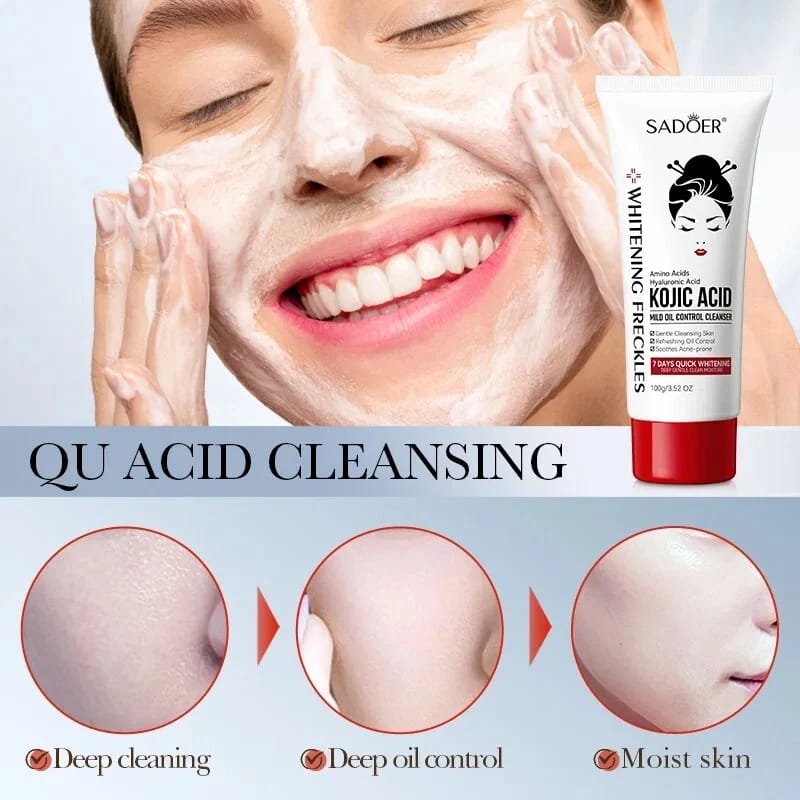 Face Wash Bundle – Deep Cleansing, Oil Control & Whitening Face Wash Deal | For Clear, Glowing & Acne-Free Skin | Perfect Daily Skincare for Men & Women