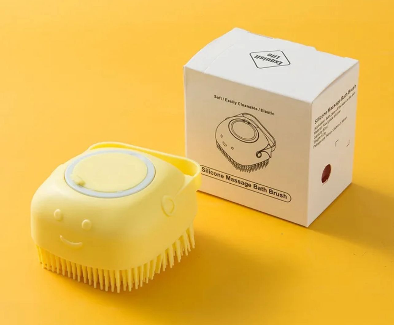 Silicon bath body Brush