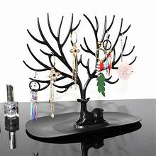 Little Deer Earrings Necklace Ring Pendant Bracelet Jewelry Display Stand Tray Tree Storage Racks Organizer Holder - Available Colors Black 🖤 And White 🤍