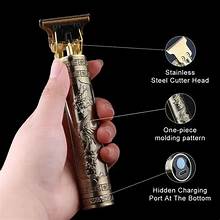 T9 Rechargeable Trimmer – Metal Body Hair Clipper for Men Grooming