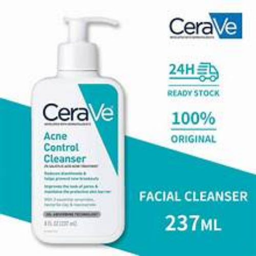 CeraVe acne control cleanser 237ml Cerave Acne Control Cleanser 2% SALICYLIC ACID ACNE TREATMENT