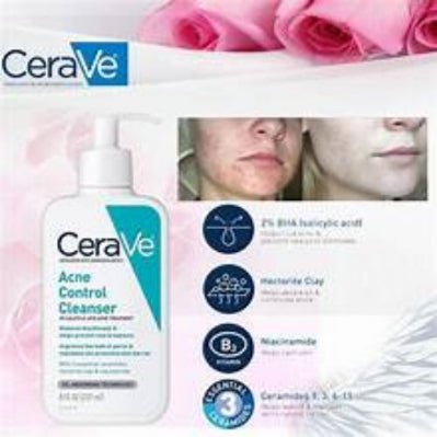 CeraVe acne control cleanser 237ml Cerave Acne Control Cleanser 2% SALICYLIC ACID ACNE TREATMENT