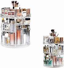 360 Transparent Makeup Storage Box Rotatable Cosmetic Storage Rack Desktop Skin Care Product Rack Lipstick Finisher Storage Box