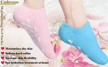 Spa Gel Socks for Cracked Heels – Deep Moisturising Silicone Gel Foot Care Socks