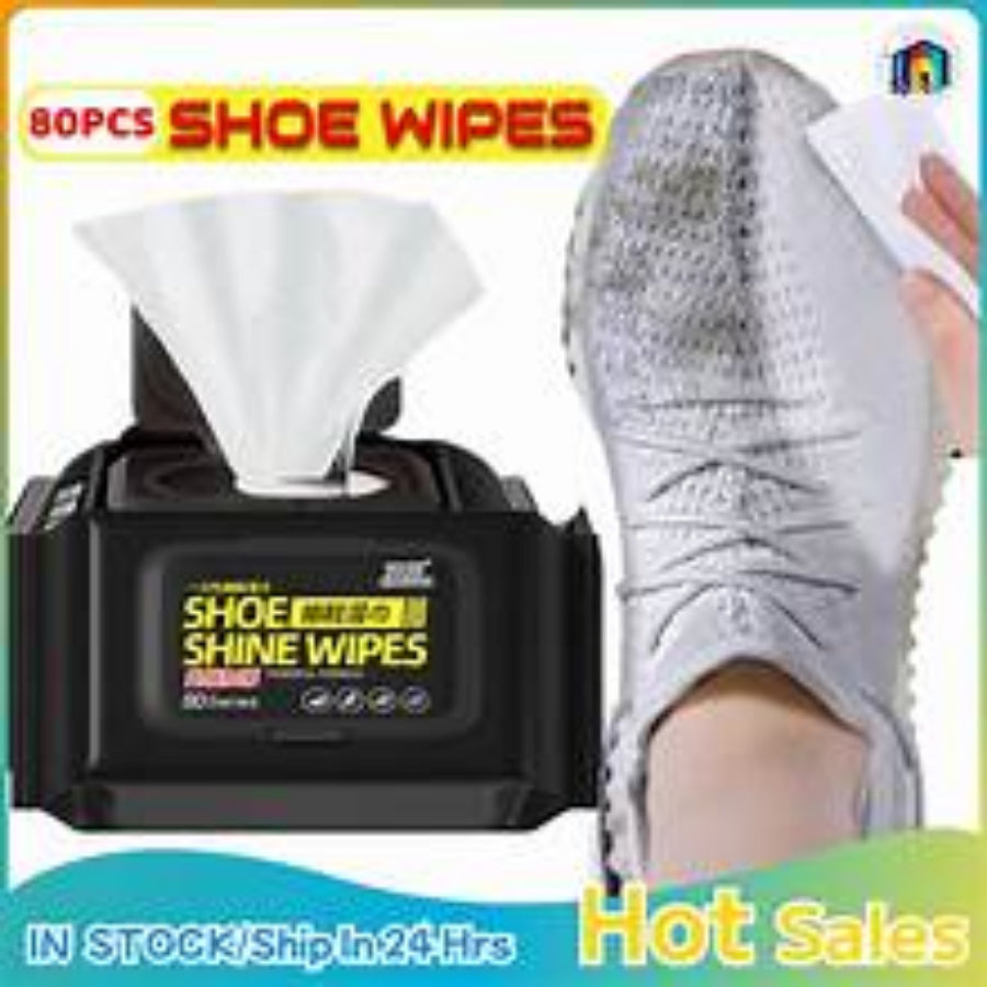 80Pcs Pack Shoes Cleaning Wipes