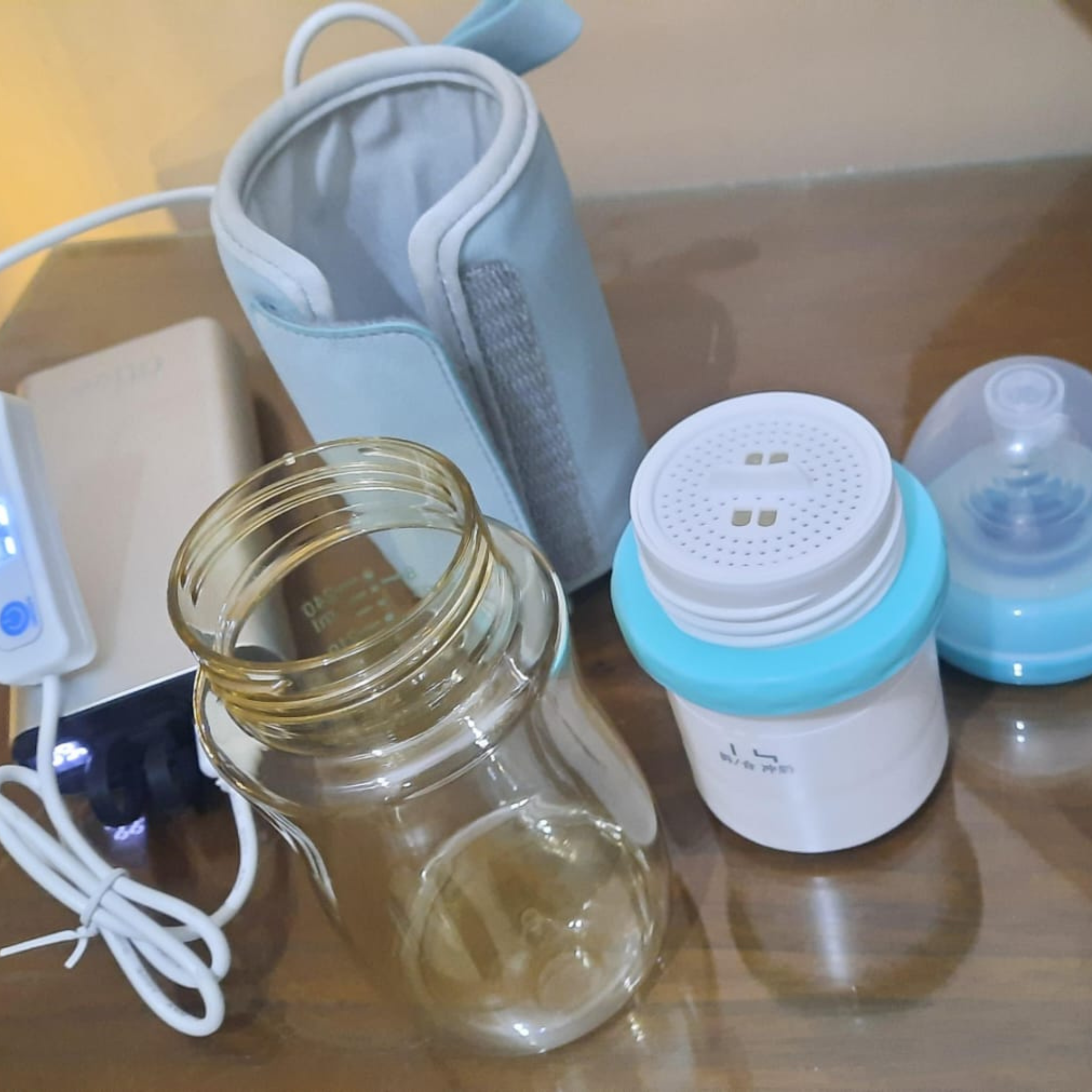 5 Seconds Baby PPSU and Glass Bottle Materials* Wide-bore Quick Flush Anti-colic Newborn Milk Training Feeding