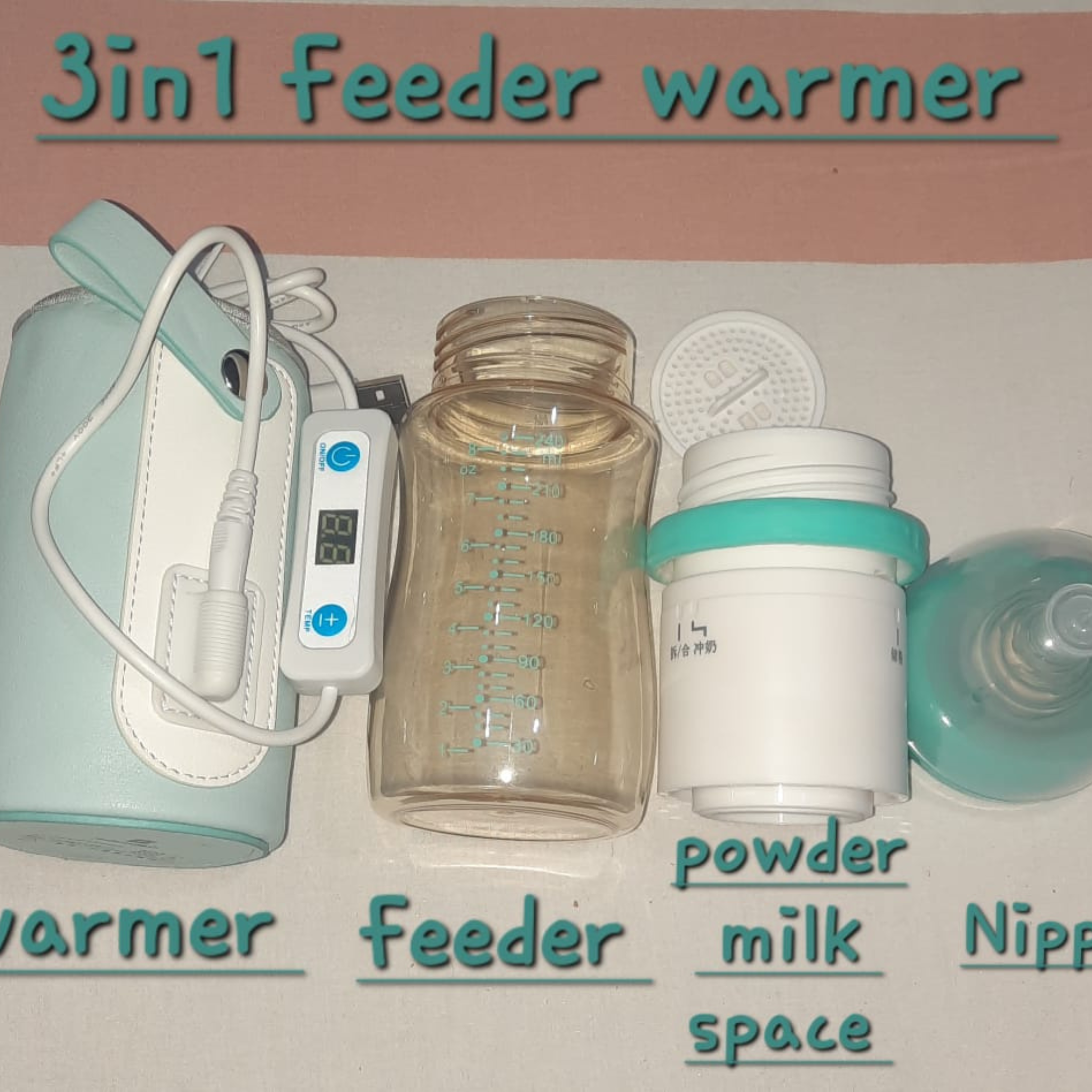 5 Seconds Baby PPSU and Glass Bottle Materials* Wide-bore Quick Flush Anti-colic Newborn Milk Training Feeding