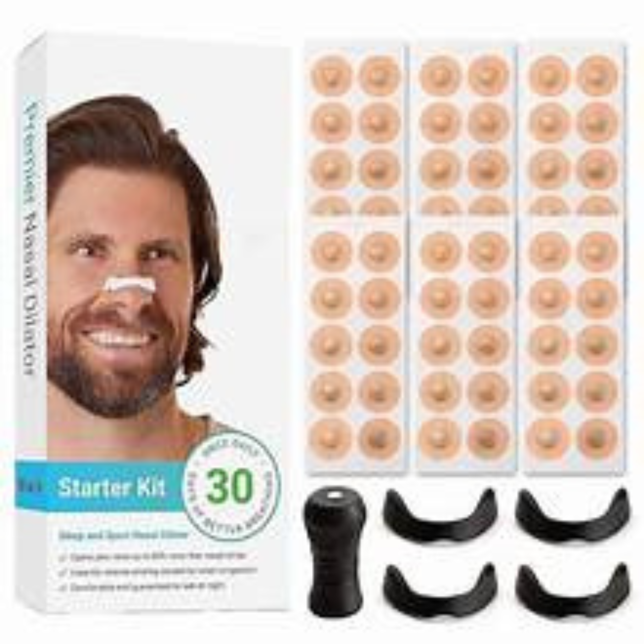 Sleepco Nasal Dilator Starter Kit 4 Sizes Improve Airflow