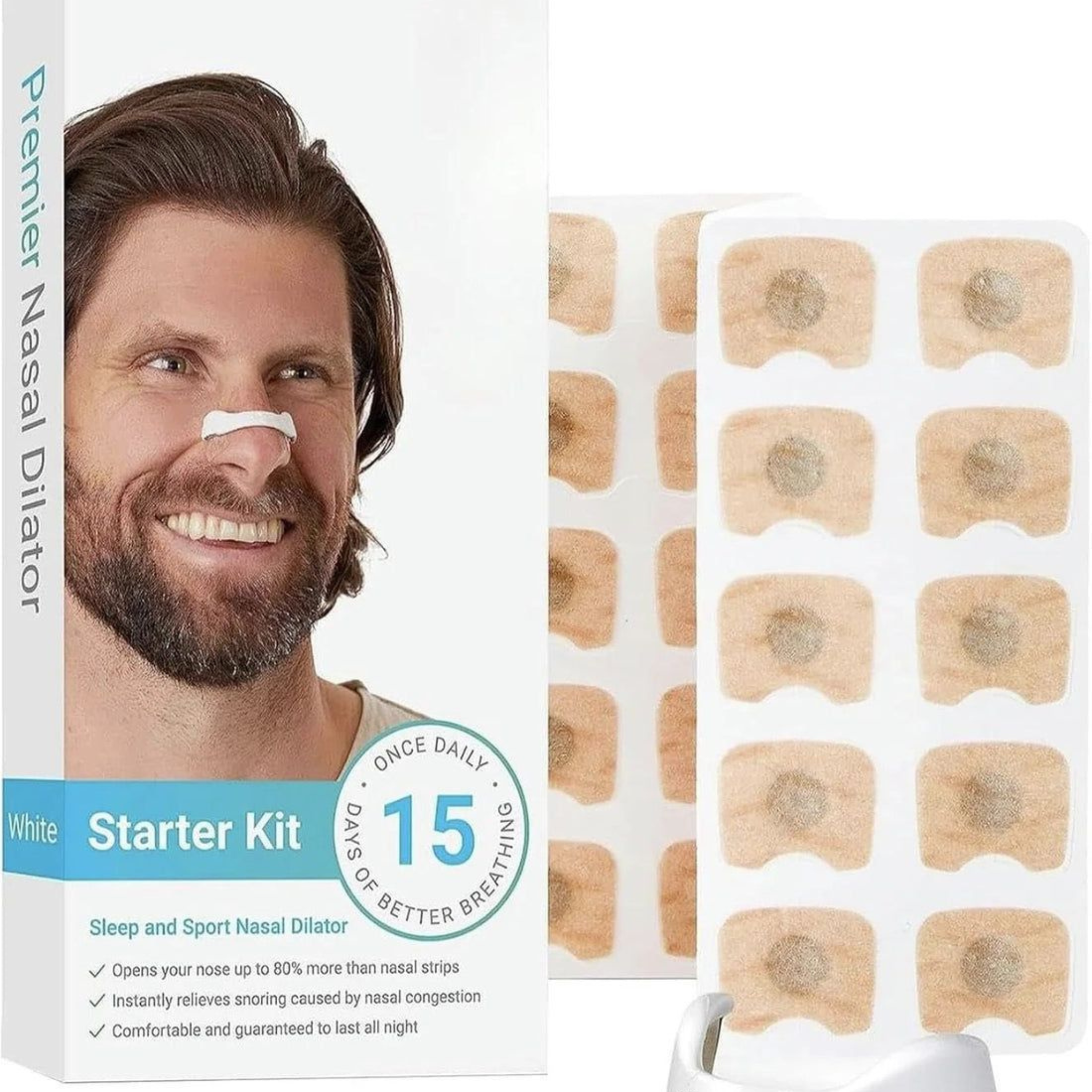 Sleepco Nasal Dilator Starter Kit 4 Sizes Improve Airflow