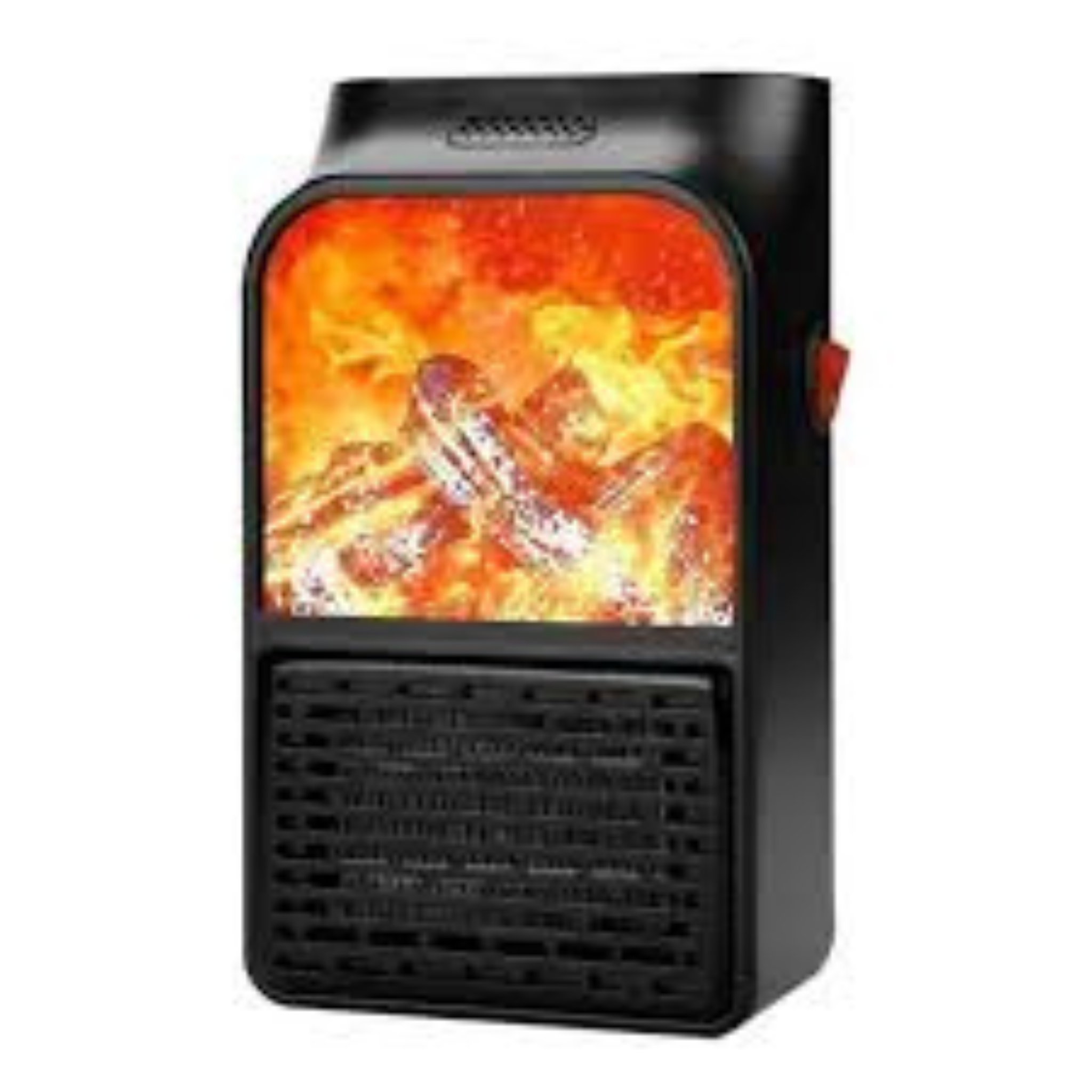 Flame Fireplace Portable Electric Heater with Remote Control | Plug In Simulation Flame Heater