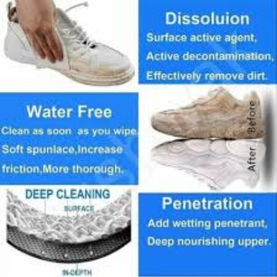 80Pcs Pack Shoes Cleaning Wipes
