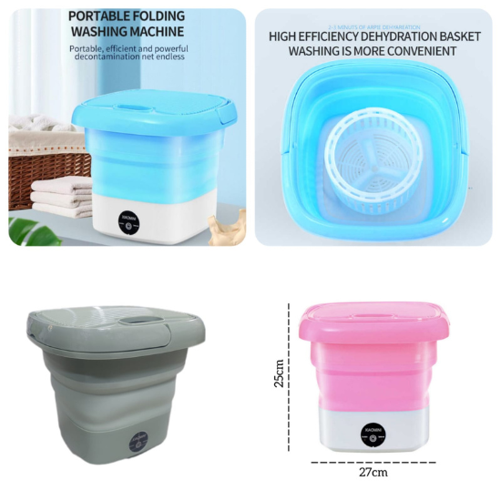 Portable Washing Machine, Folding Mini Washing Machine Sterilizing And Drying Washing Machine Is Suitable For Baby Clothes