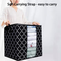 Multi-Color Embossed Clothes Organizer with Barcode Design (Black & Grey Options)