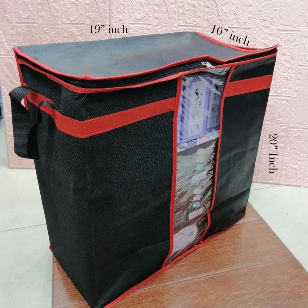 Multi-Color Embossed Clothes Organizer with Barcode Design (Black & Grey Options)