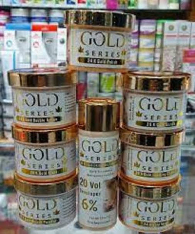 6 step gold facial series Include 2pcs bleach set