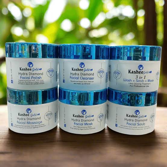 Kashee's hydra diamond facial 6 steps parlour pack
