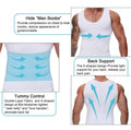 Slim 'n Lift Slimming Vest for Men White & Black Colour Sizes Available M , L , XL ,