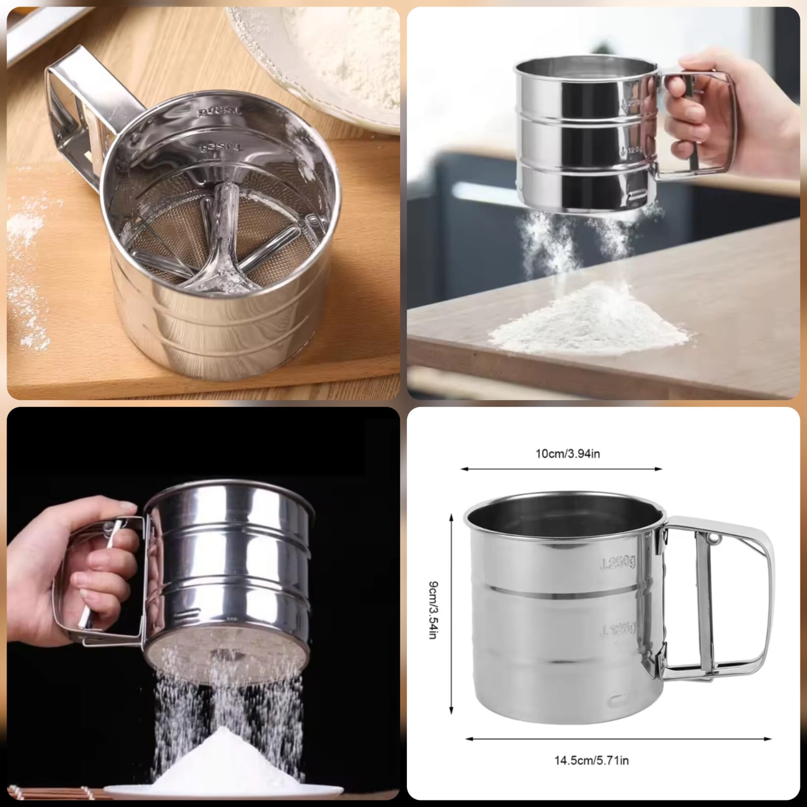 Stainless Steel Flour Shifter