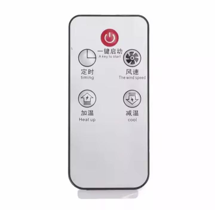 Flame Fireplace Portable Electric Heater with Remote Control | Plug In Simulation Flame Heater