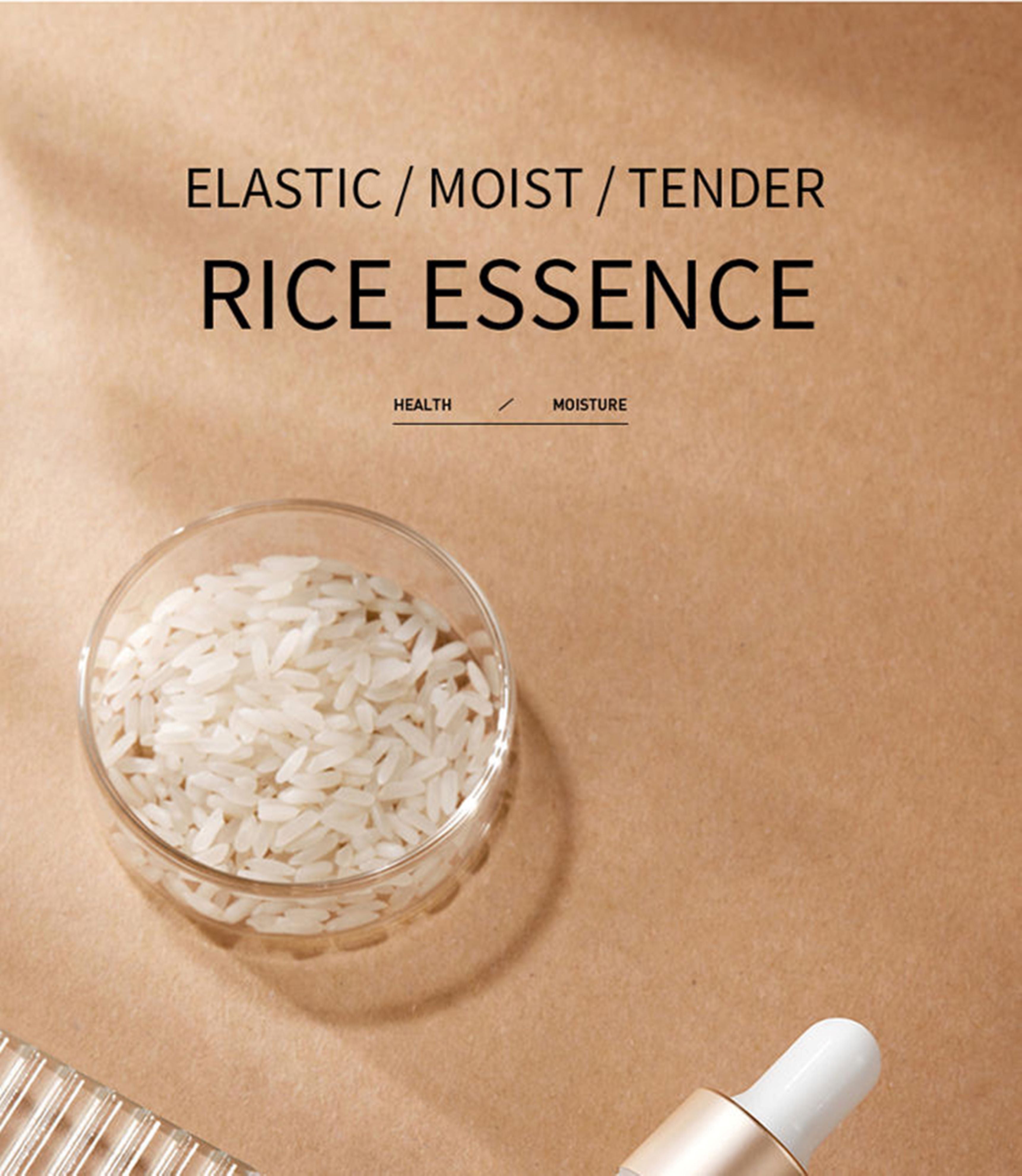BIOAQUA Rice Raw Pulp Essence 15ml | Hydrating & Brightening Face Serum with Rice Extract & Hyaluronic Acid