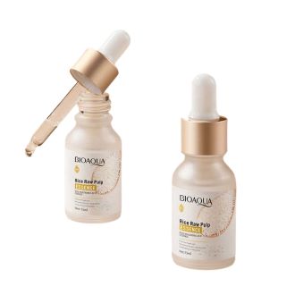 BIOAQUA Rice Raw Pulp Essence 15ml | Hydrating & Brightening Face Serum with Rice Extract & Hyaluronic Acid