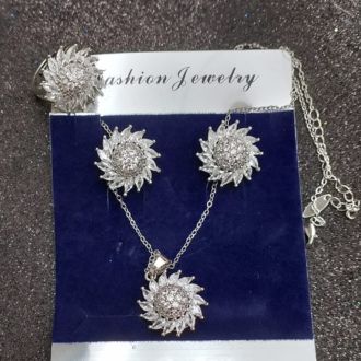 Jewellery for girls - Set –Lockit set - Elegant Necklace, Earrings & Ring