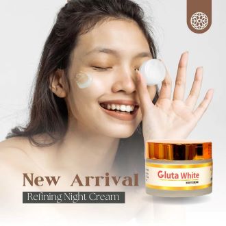 Keep Glowing Forever Skin Whitening Anti-Aging Night Cream for Wrinkle Reduction, Dark Spot Fading, Even Skin Tone, and Youthful Radiance