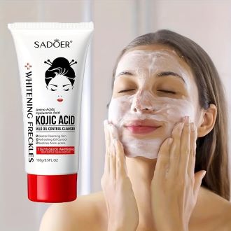 Whitening Moisturizing Cleanser for Face with gift of multani Maask– Oil Control Facial Wash for Acne-Prone Skin – Refreshing Skin Brightening Cleansing Foam – Deep Pore Cleanser with Whitening – Moisturizing Face Wash for Hyperpigmentation