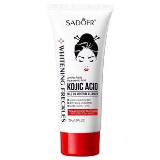 Whitening Moisturizing Cleanser for Face with gift of multani Maask– Oil Control Facial Wash for Acne-Prone Skin – Refreshing Skin Brightening Cleansing Foam – Deep Pore Cleanser with Whitening – Moisturizing Face Wash for Hyperpigmentation