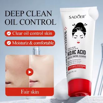 Whitening Moisturizing Cleanser for Face with gift of multani Maask– Oil Control Facial Wash for Acne-Prone Skin – Refreshing Skin Brightening Cleansing Foam – Deep Pore Cleanser with Whitening – Moisturizing Face Wash for Hyperpigmentation