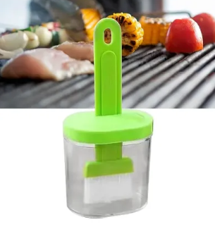 Silicone Oil Bottle with Brush – Refillable Mini Dispenser for Cooking, BBQ & Baking