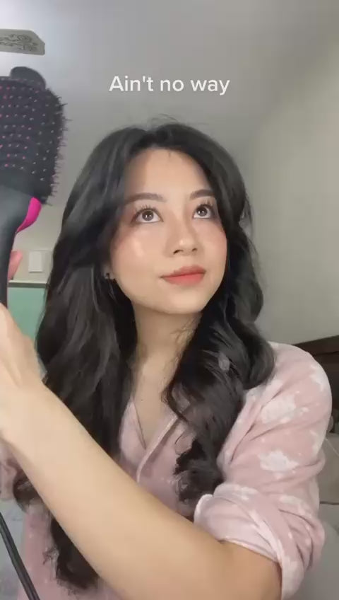 One-Step Hair Dryer & Straightener | 3-in-1 Multifunction Styling Brush  –  Hot Air Brush Styler & Volumizer