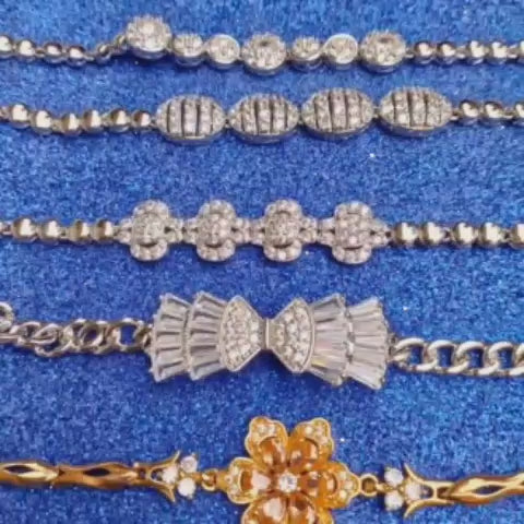 Bracelet for girls - Jewellery for girls - Exquisite Zircon & Gold Plated Bracelet Collection