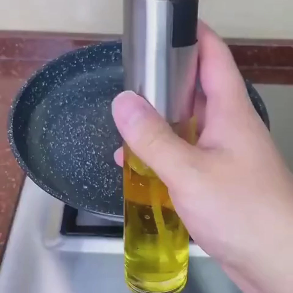 oil spray bottle dispenser delivers (Glassware)