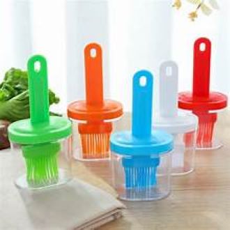Silicone Oil Bottle with Brush – Refillable Mini Dispenser for Cooking, BBQ & Baking